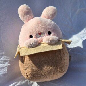 Takashoji Bunny In Box 7" Plush Cleaned and Sun Dried! Ready for new life!